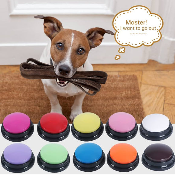 Voice Recording Button Pet Toys